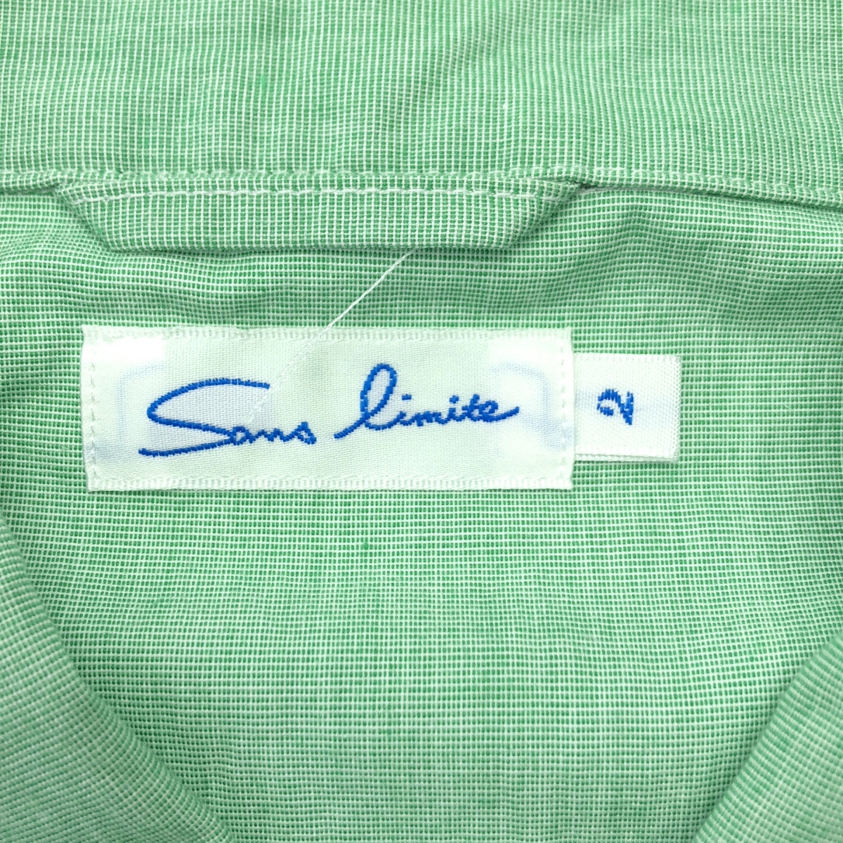 sans limite / サンリミット コットン ハケメ パジャマ ワイドスプレッドシャツ