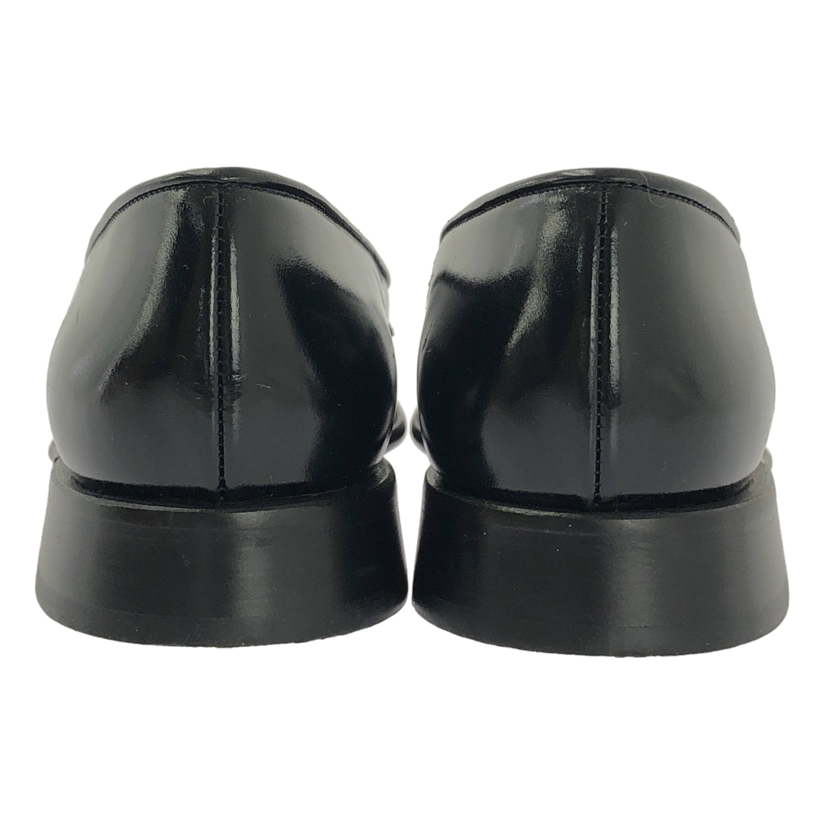 PRADA / プラダ ロゴプレート スクエアトゥ ローファー シューズ