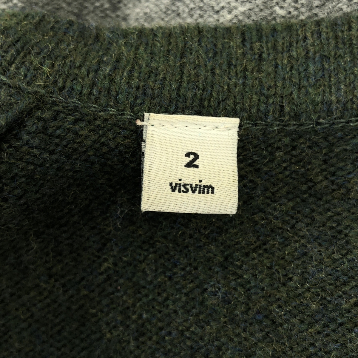 visvim / ビズビム バイカラー リブ切替 クルーネック ニット