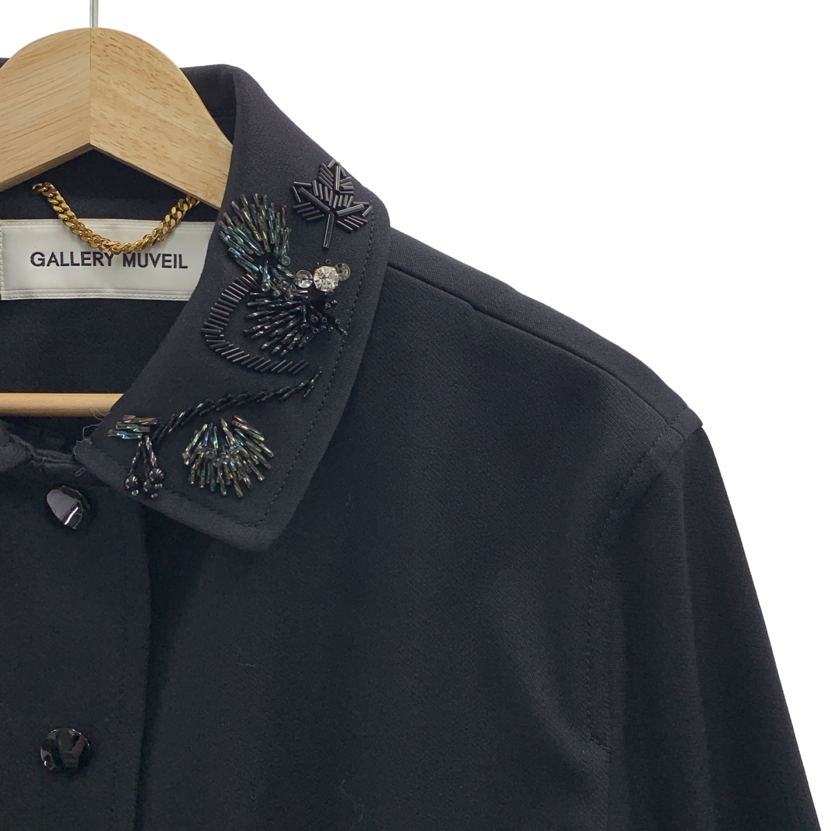 MUVEIL / ミュベール GALLERY / ビーズ装飾 ブルゾン ジャケット