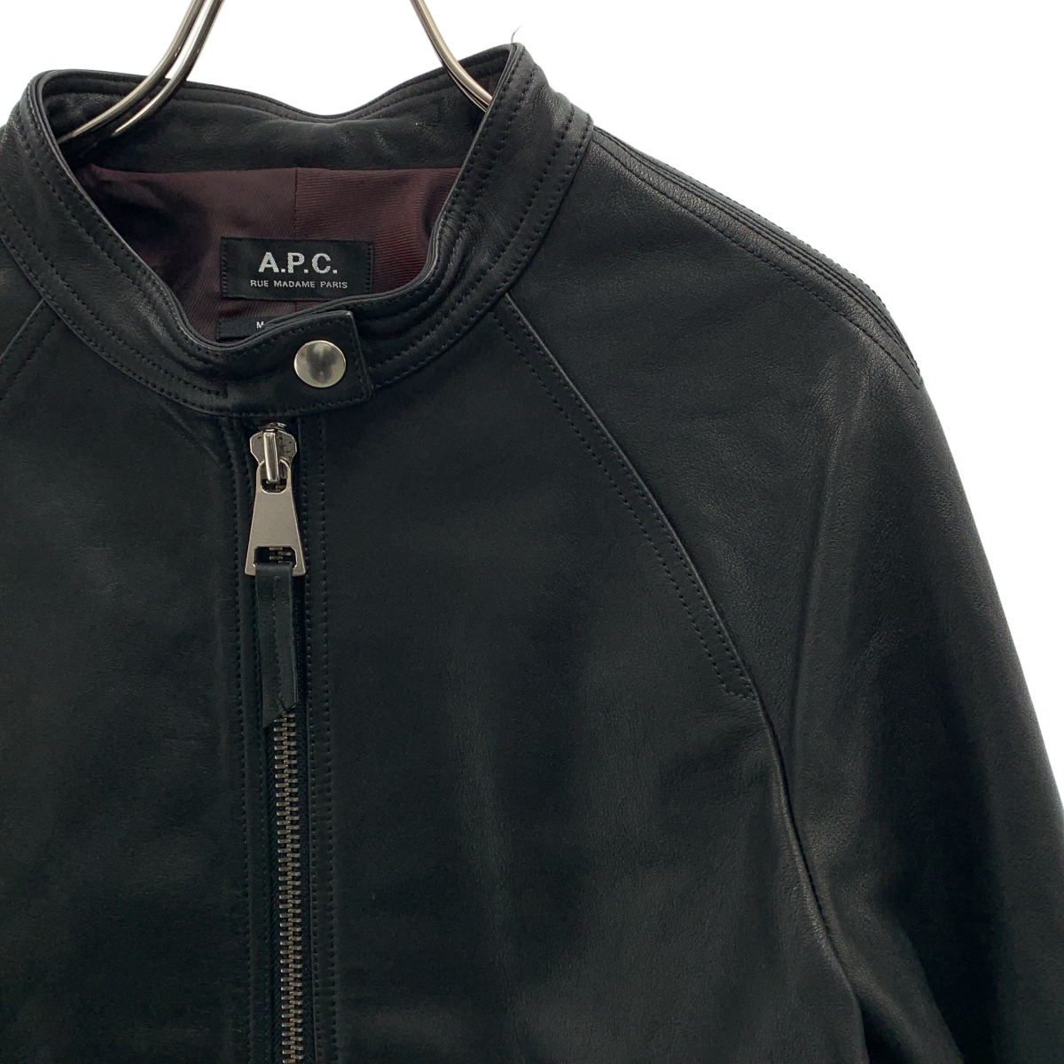 A.P.C. / アーペーセー レザー シングルライダースジャケット