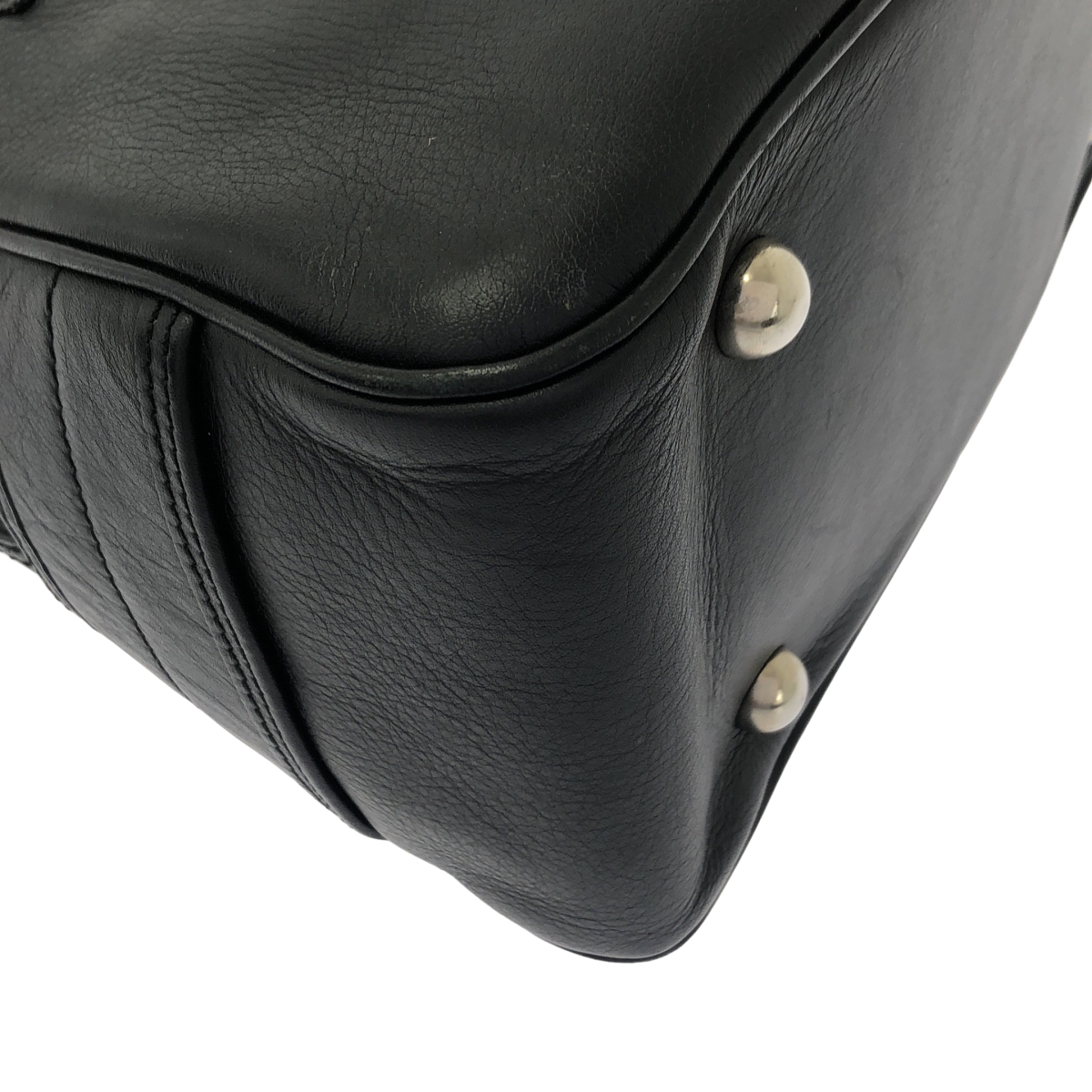 J&M DAVIDSON / ジェイアンドエムデヴィッドソン Drawer 別注 レザー スタッズ ハンドバッグ