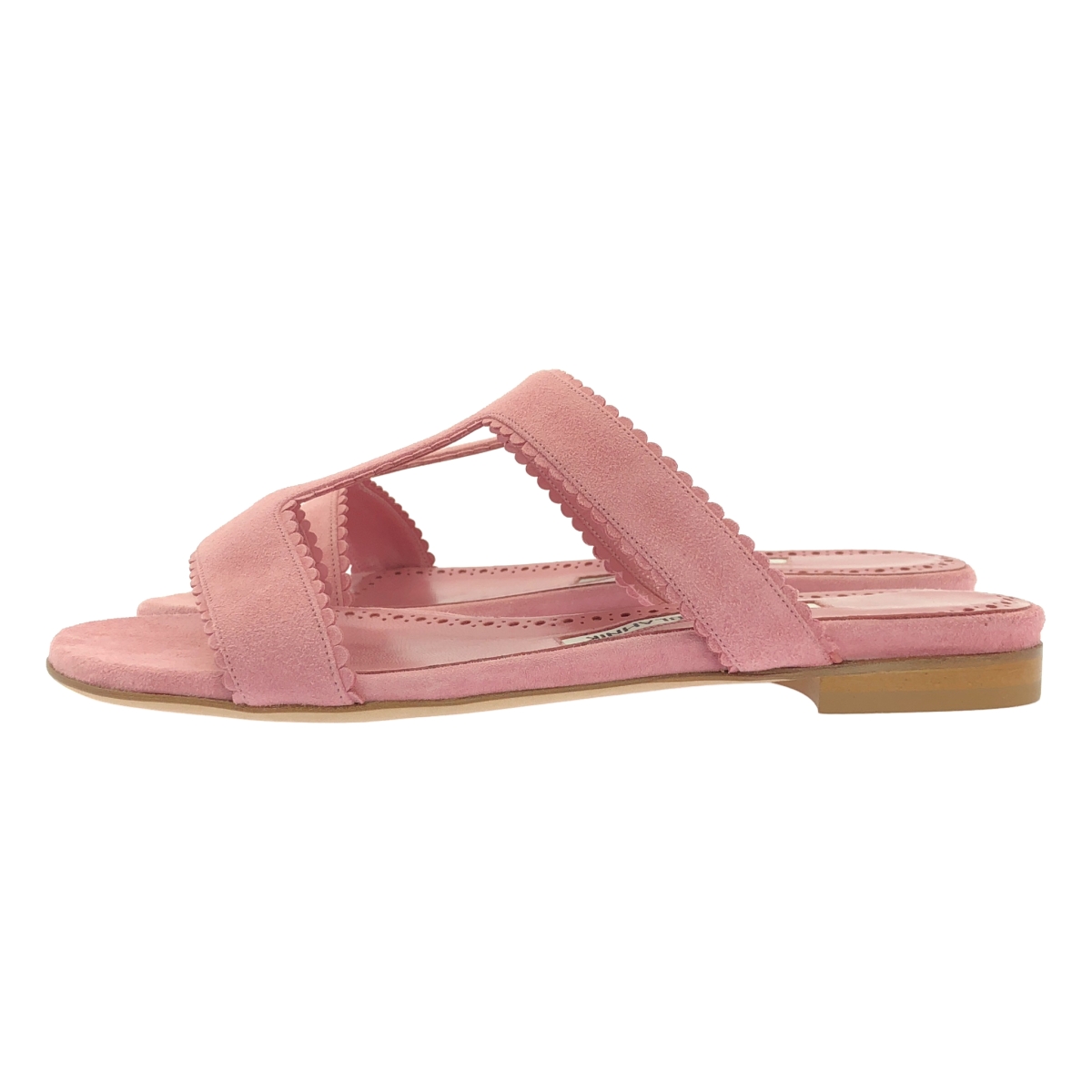 MANOLO BLAHNIK / マノロブラニク ARTAS アルタス スエードレザー スカラップ装飾 サンダル