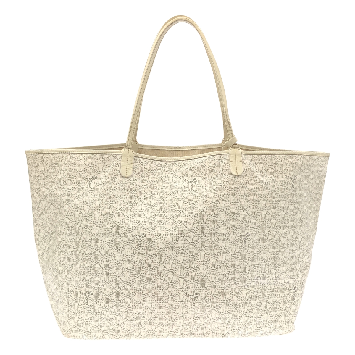 GOYARD / ゴヤール サンルイ PM / ポーチ付き レザー 総柄 ロゴ トートバッグ / ユニセックス