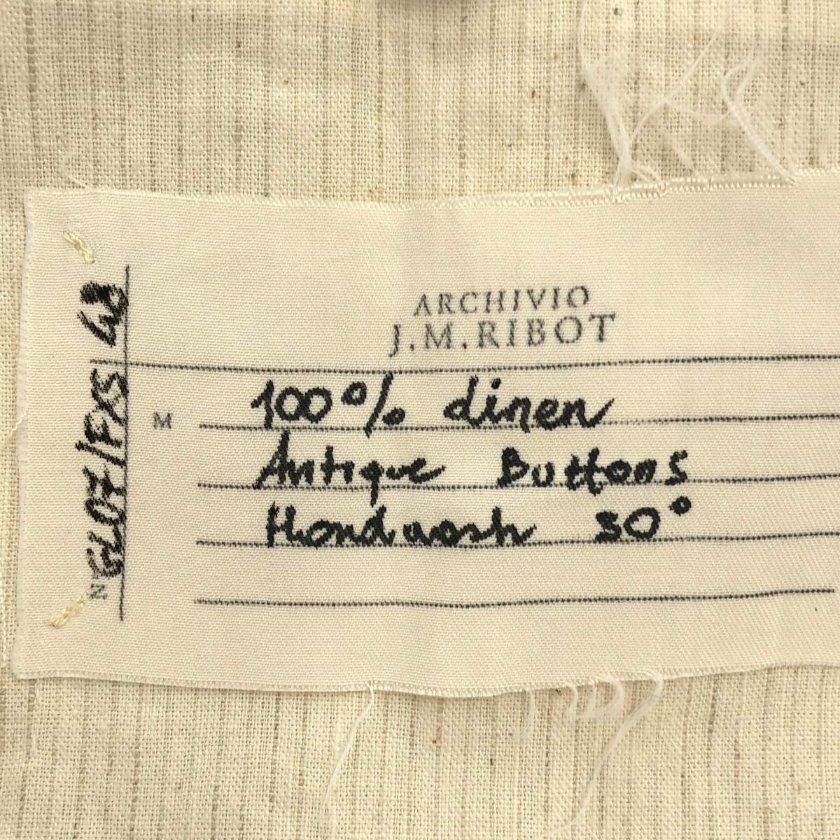 ARCHIVIO J.M.Ribot / アルキビオジェイエムリボット GL07/FXS / stripe gilet / ストライプ ジレ ベスト / 総裏地