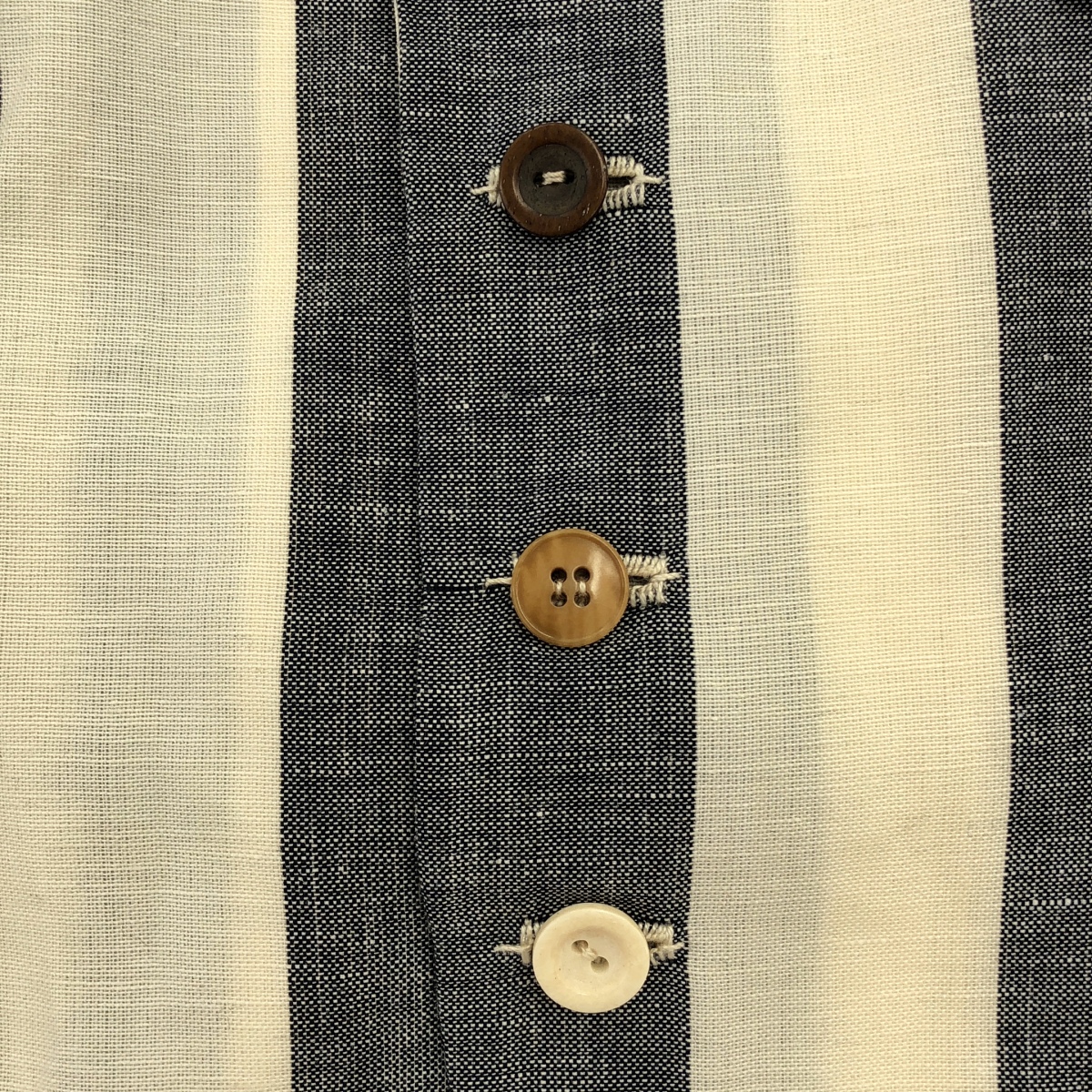 ARCHIVIO J.M.Ribot / アルキビオジェイエムリボット GL07/FXS / stripe gilet / ストライプ ジレ ベスト / 総裏地