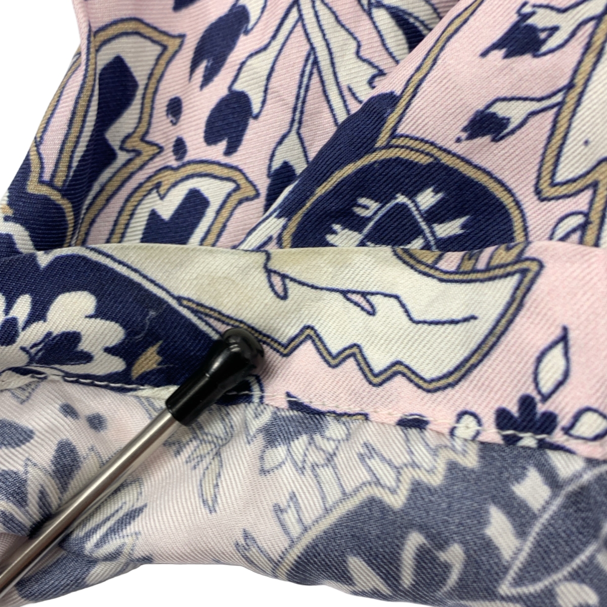 BANANATIME / バナナタイム TAPERED PANTS silk 100％ / シルク 総柄 ドローストリング イージー テーパード パンツ