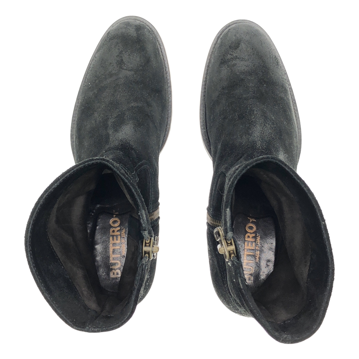 BUTTERO / ブッテロ スエードレザー サイドジップブーツ