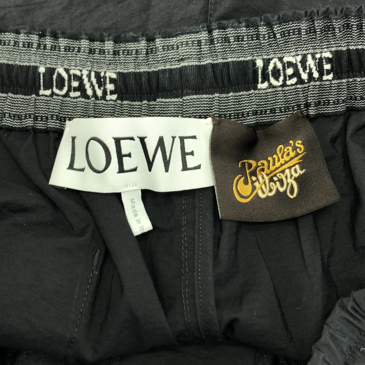 LOEWE / ロエベ Paula's Ibiza / アナグラム エンブロイダリーロゴ ドローストリング イージー パンツ