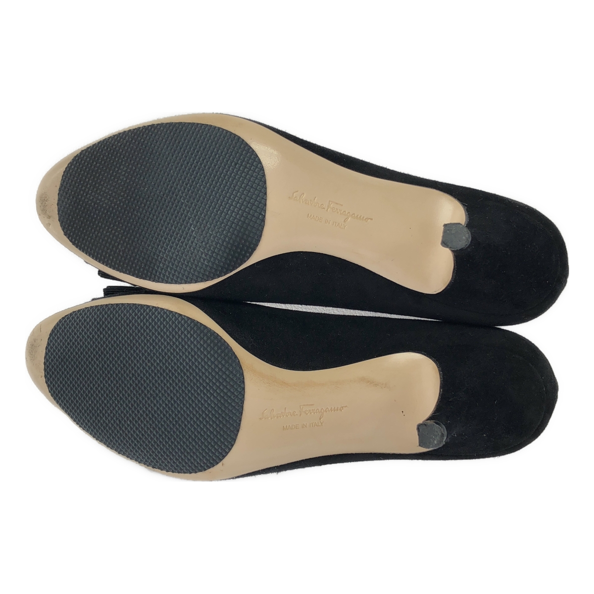 Salvatore Ferragamo / サルヴァトーレフェラガモ リボン スエード ヒールパンプス