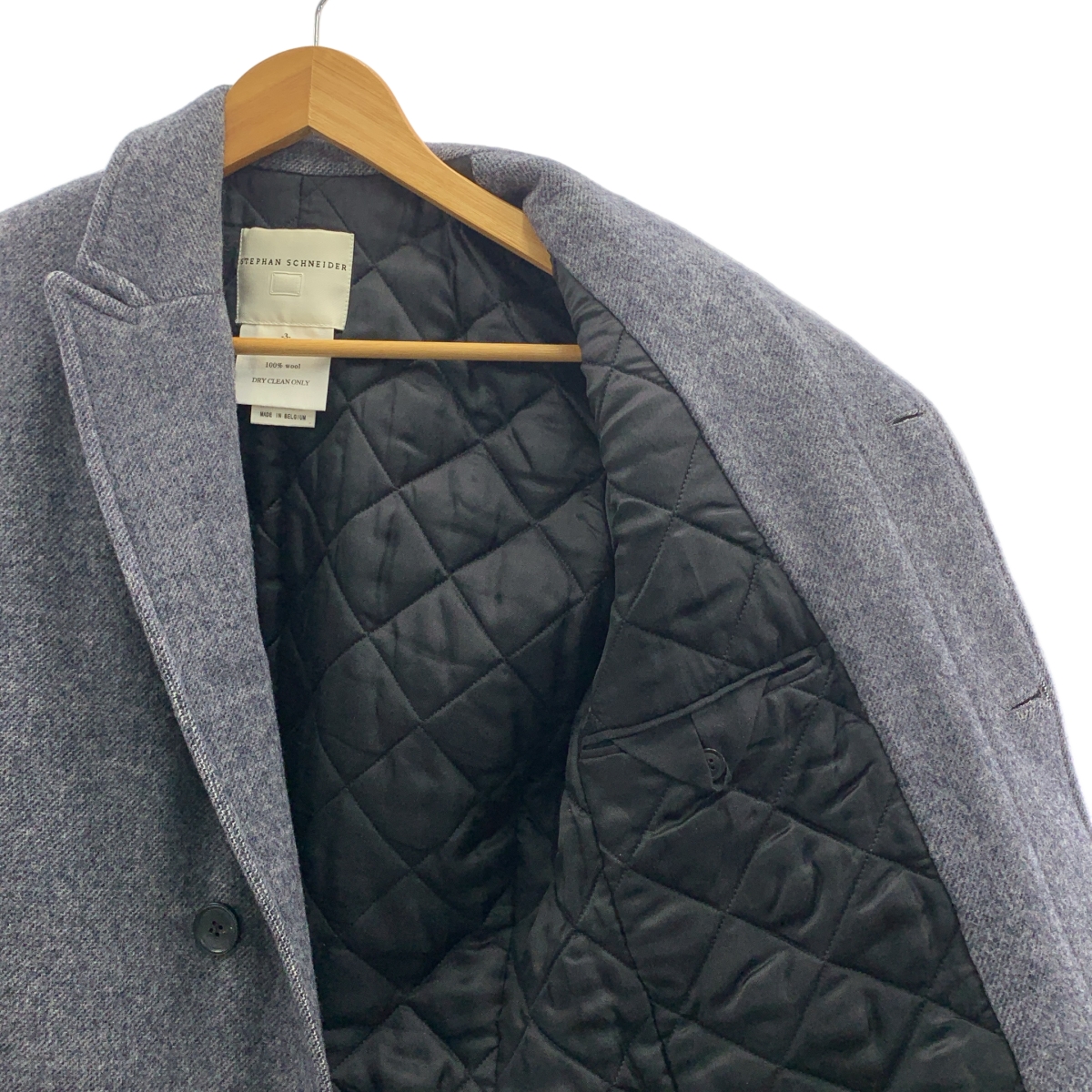 STEPHAN SCHNEIDER / ステファンシュナイダー ウール キルティング チェスターコート