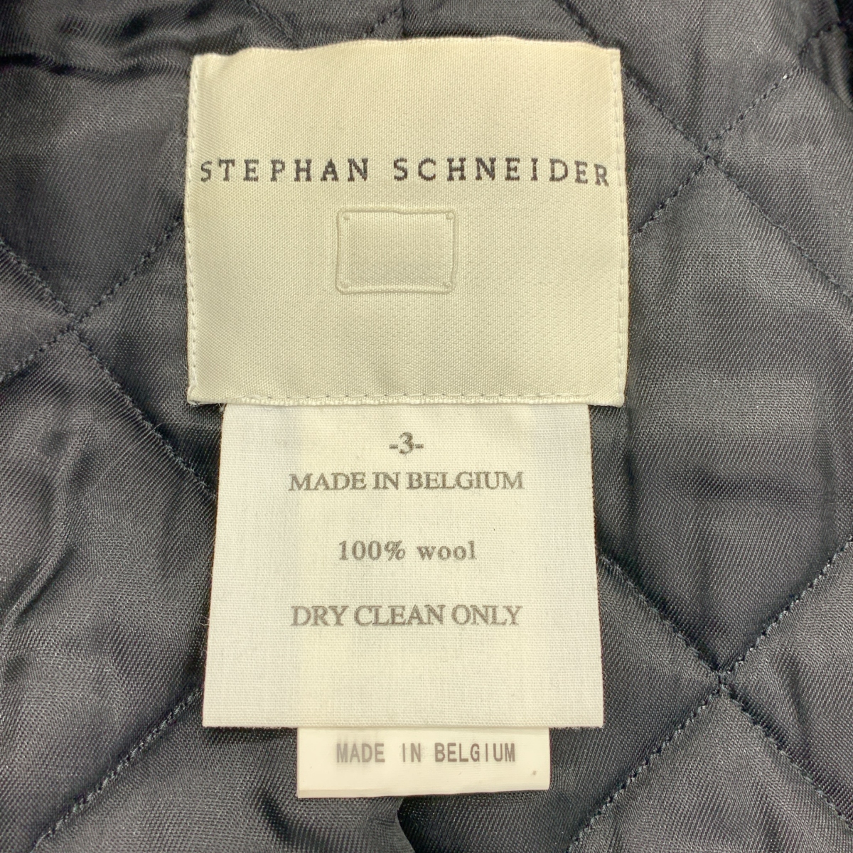STEPHAN SCHNEIDER / ステファンシュナイダー ウール キルティング チェスターコート