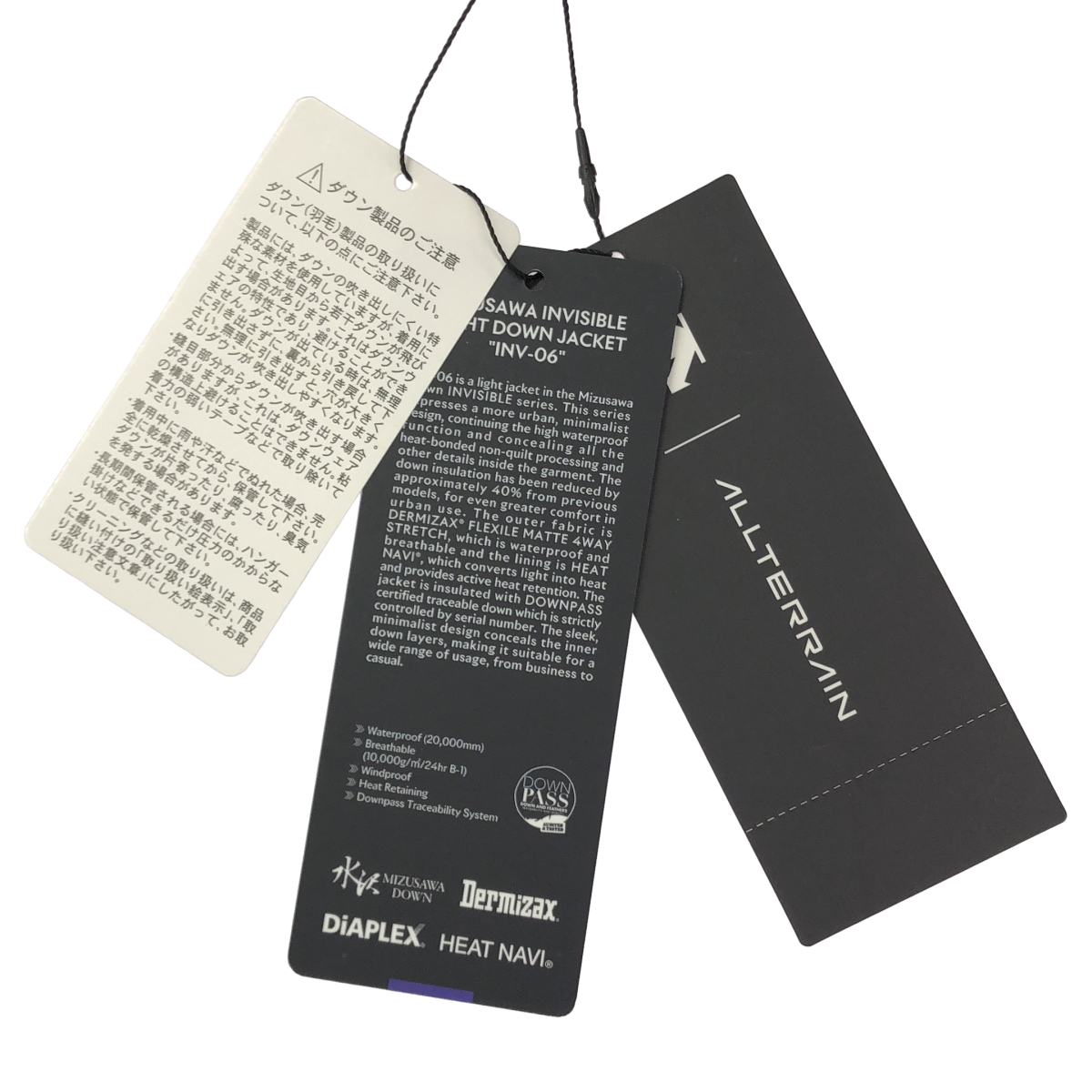 DESCENTE ALLTERRAIN / デサントオルテライン MIZUSAWA INVISIBLE LIGHT DOWN JACKET INV-06 水沢 インビシブル ダウンジャケット