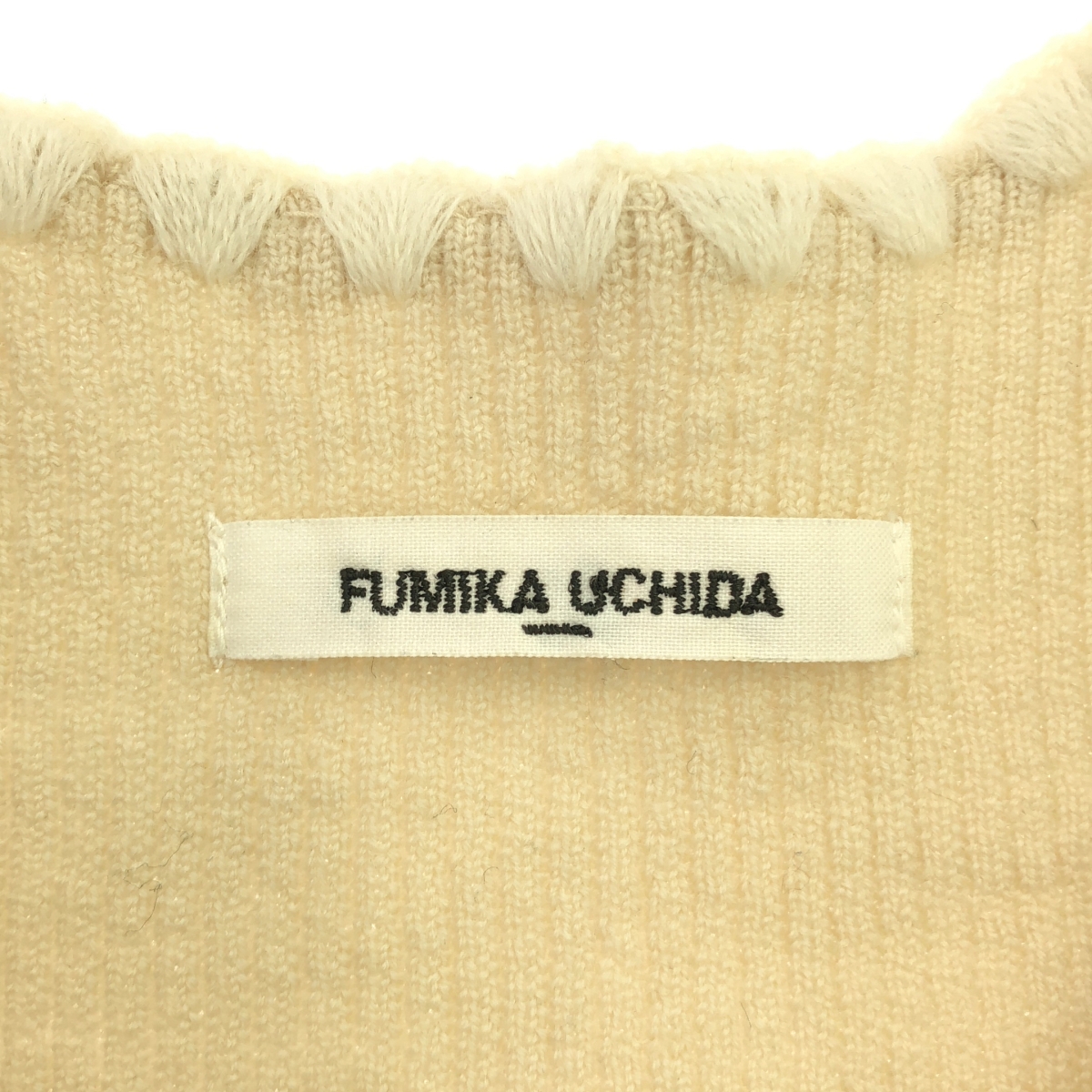 FUMIKA UCHIDA / フミカウチダ ヘンリーネック ウール リブニット