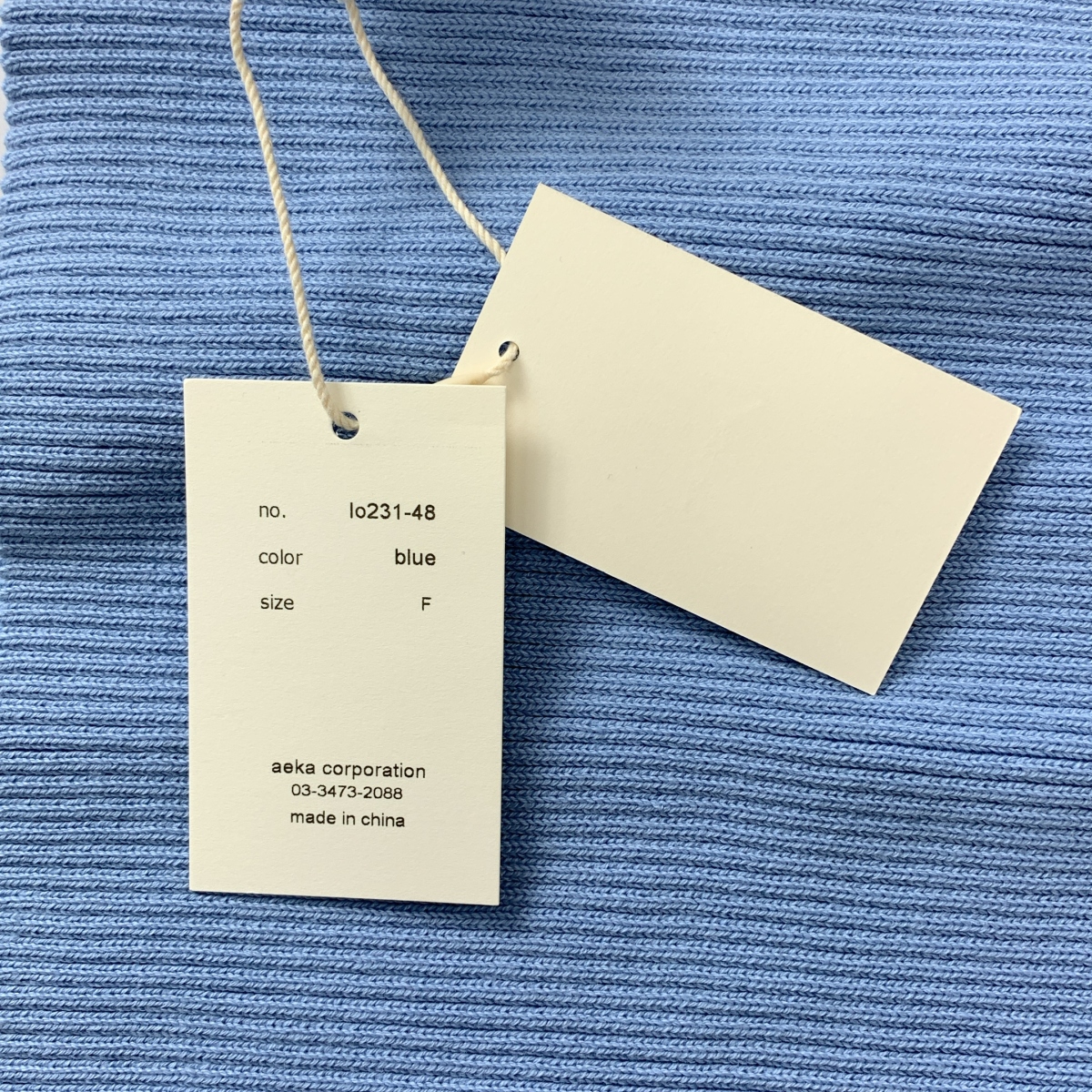 louren / ローレン ノースリーブ リブ ニット