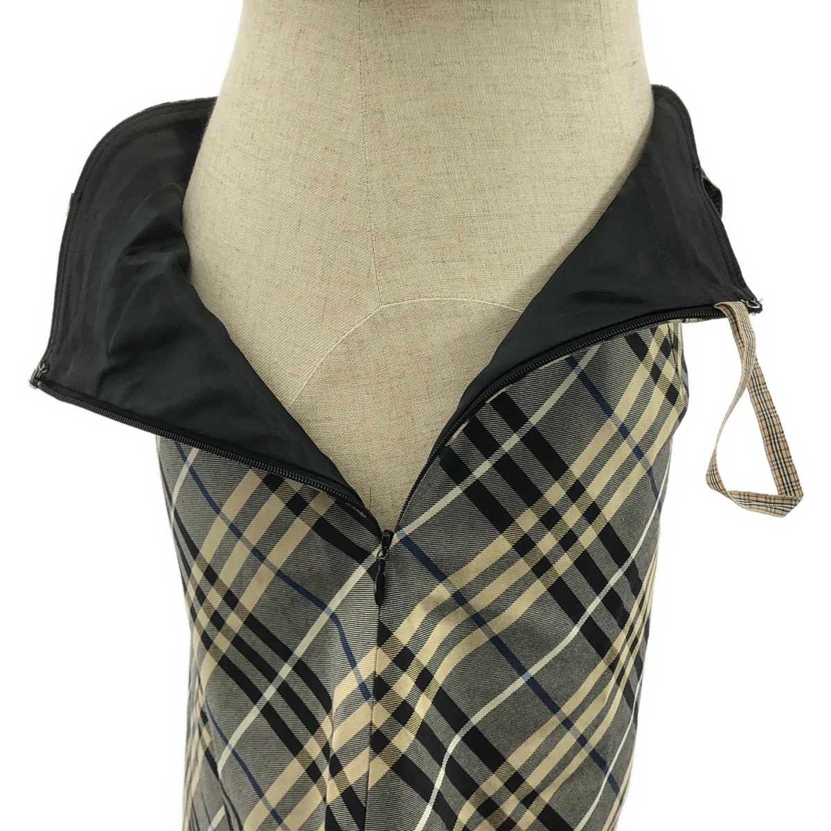 その他 チェック ベルテッド タイスカート