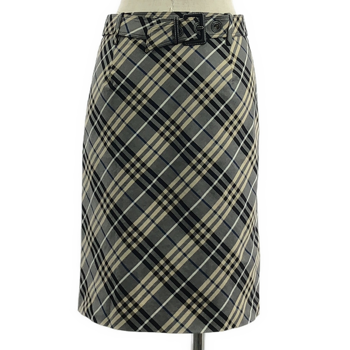 その他 チェック ベルテッド タイスカート