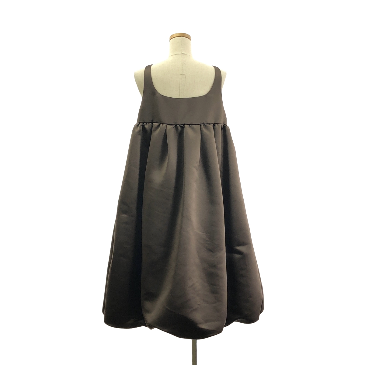 その他 サテン 立体 ギャザー ボリューム ドレス ワンピース