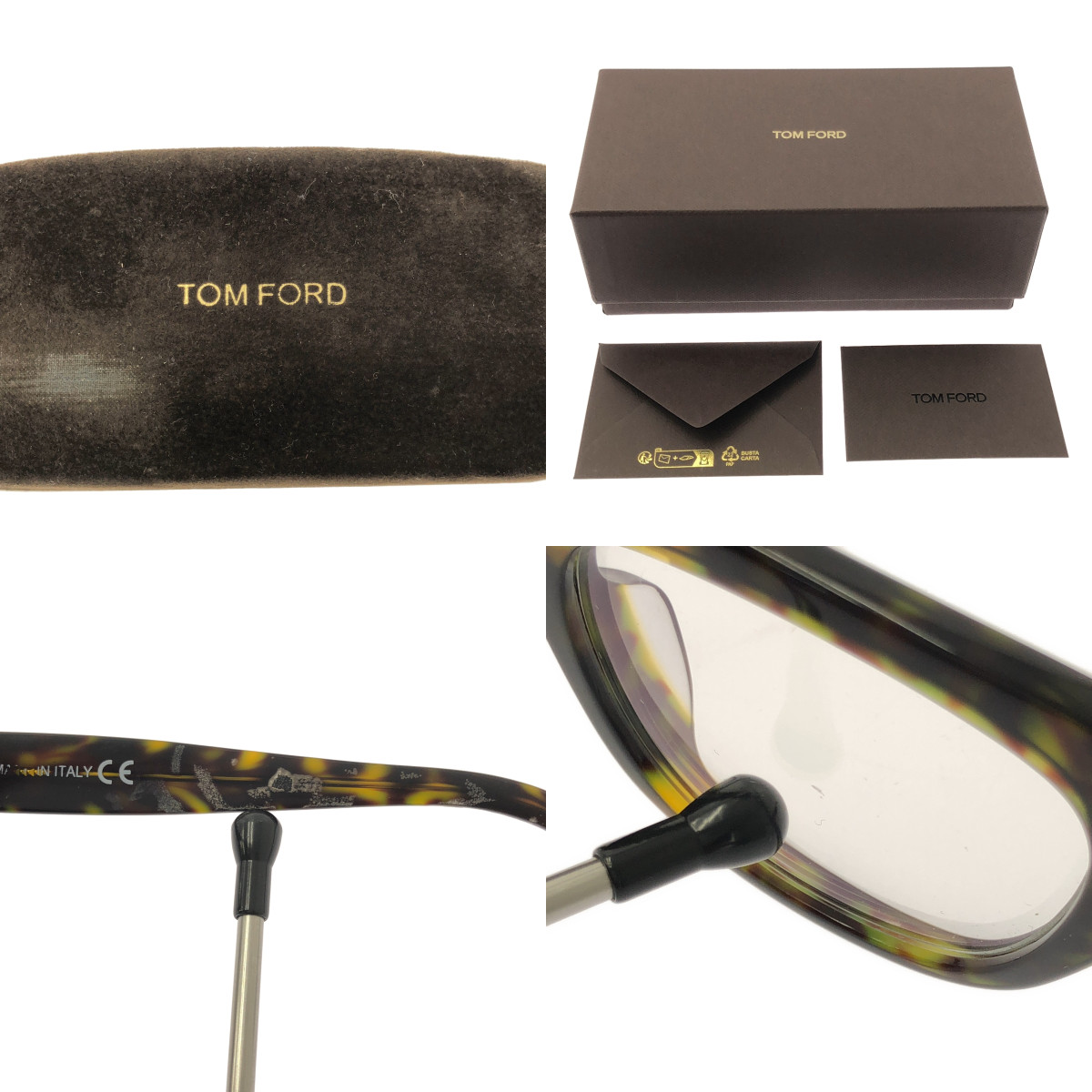 TOM FORD / トムフォード ウェリントン べっ甲 フレームメガネ アジアンフィット