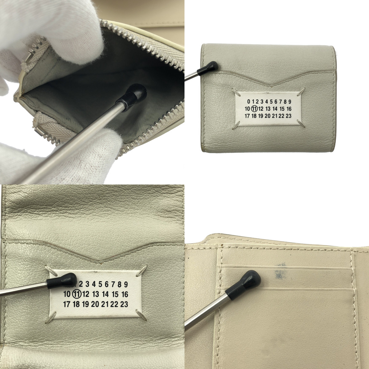 Maison Margiela / メゾンマルジェラ 三つ折り レザー エンベロープ ウォレット