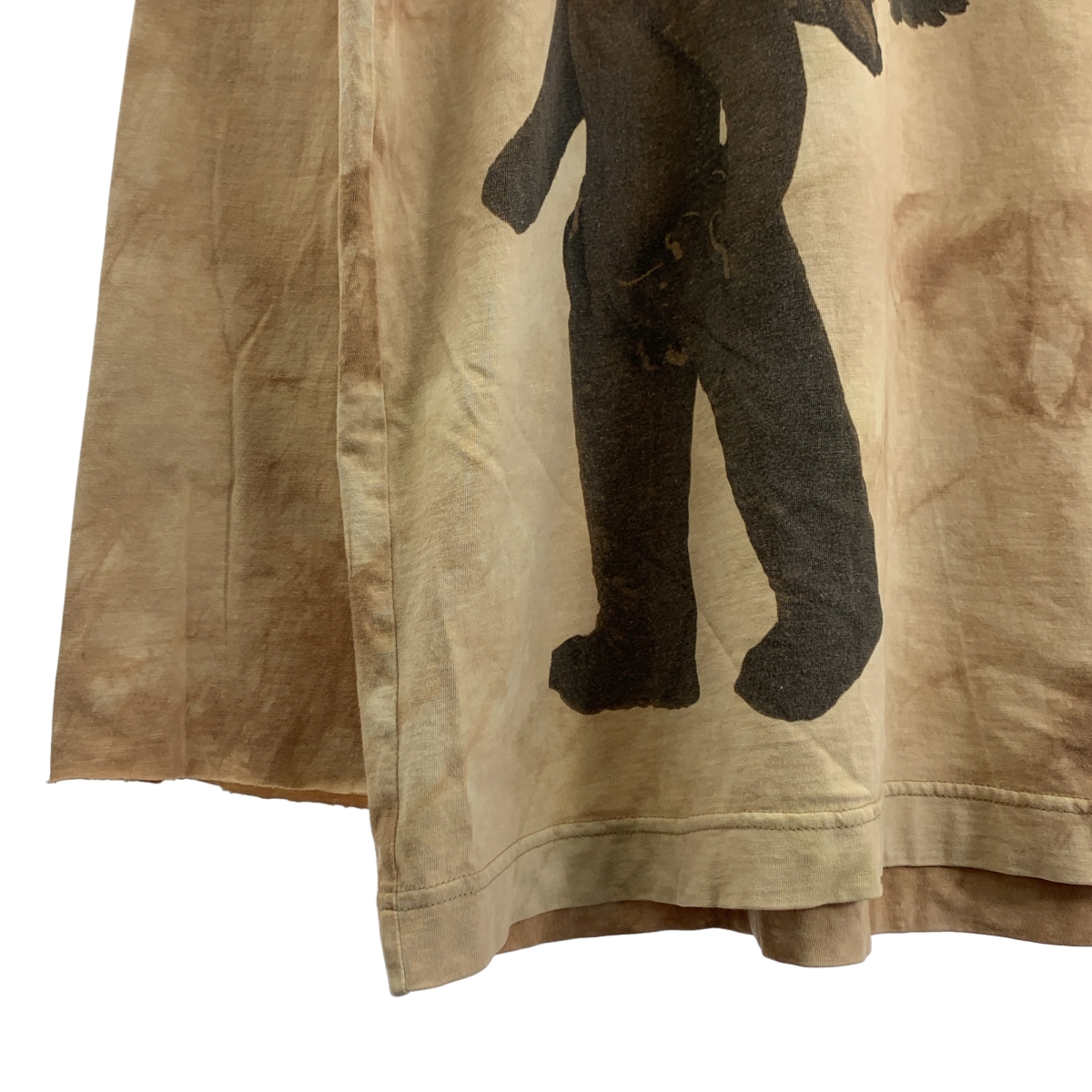 ziggy chen / ジギーチェン タイダイ 両面プリント クルーネック カットソー