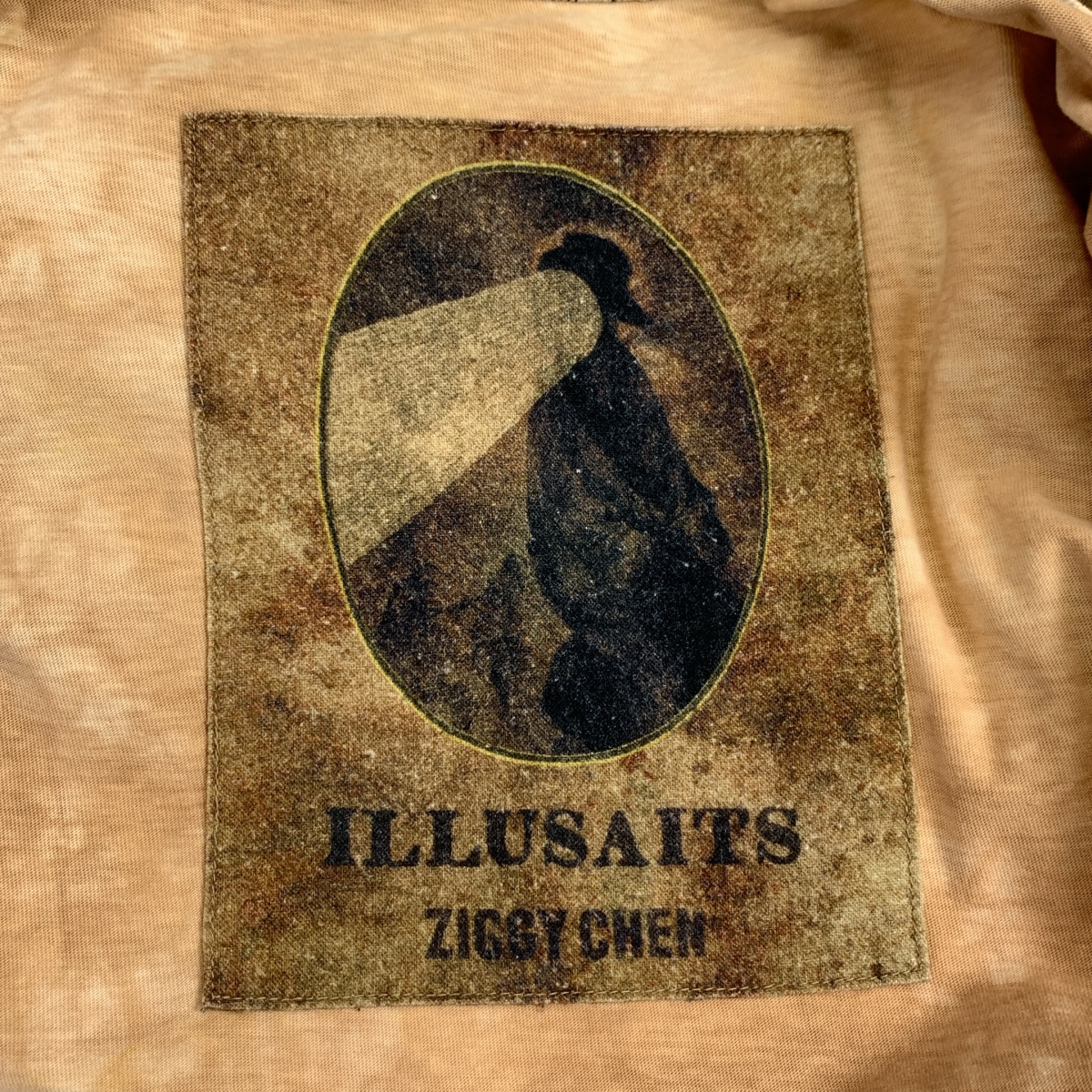 ziggy chen / ジギーチェン タイダイ 両面プリント クルーネック カットソー