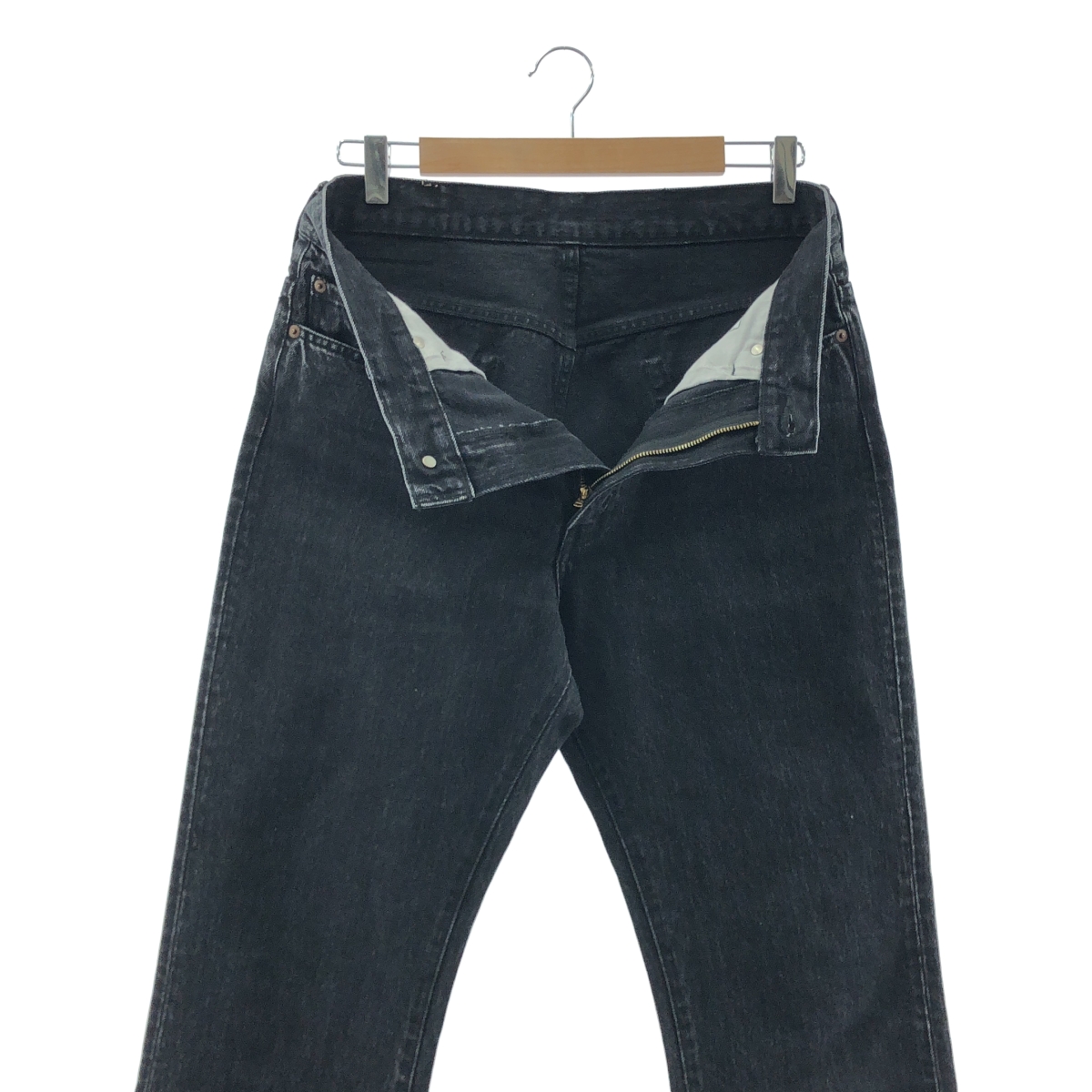 UNUSED / アンユーズド 14oz denim five pockets pants 14オンス ブラック デニムパンツ