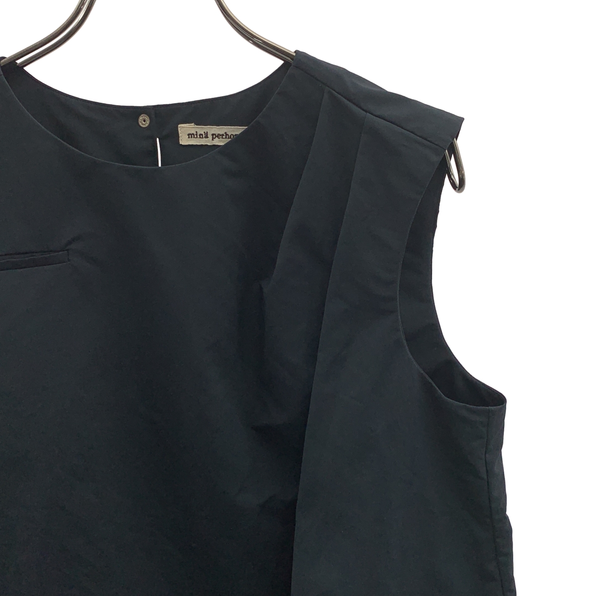mina perhonen / ミナペルホネン rain lake ノースリーブ タック ブラウス