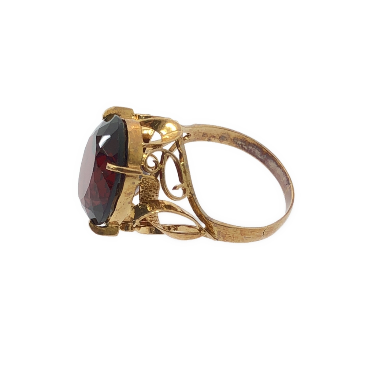 JEWELRY / ジュエリー ガーネット K18 イエローゴールド リング