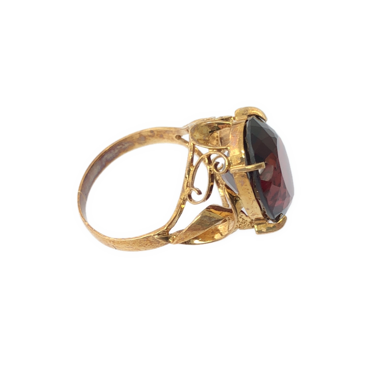 JEWELRY / ジュエリー ガーネット K18 イエローゴールド リング