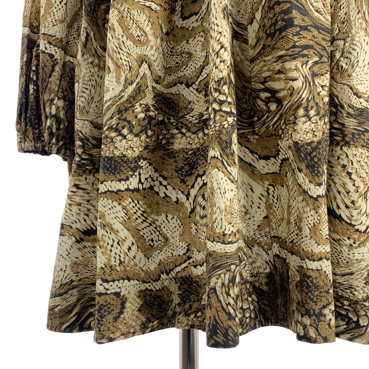 Ganni / ガニー 総柄 タックプリーツ ワンピース