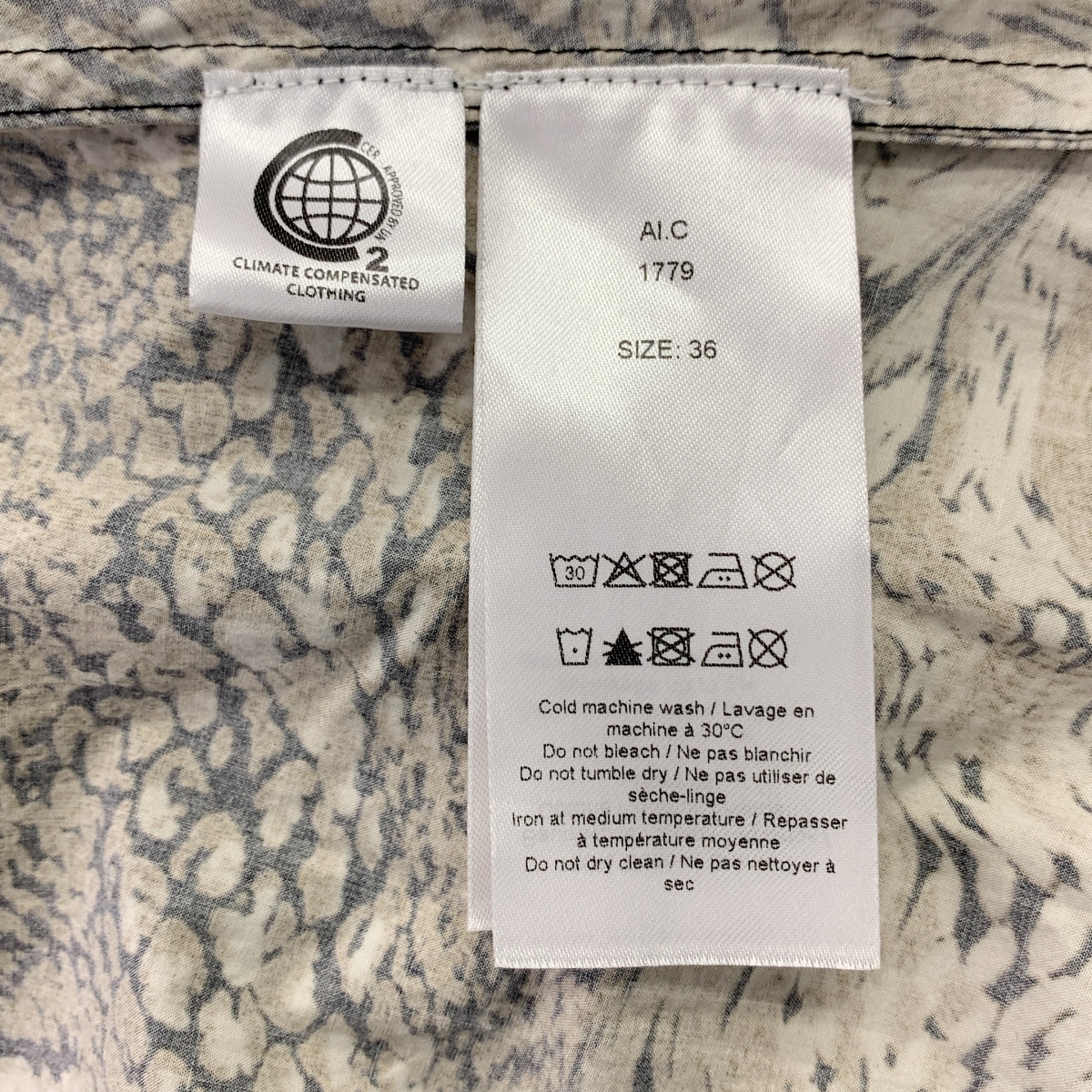 Ganni / ガニー 総柄 タックプリーツ ワンピース