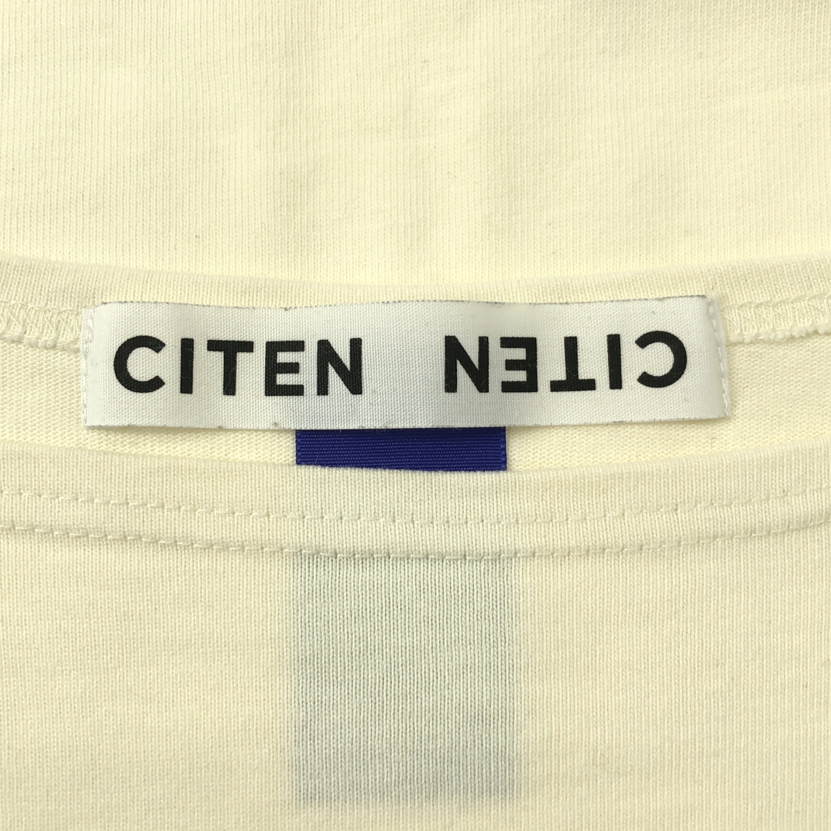 その他 CITEN / シテン コットン ワンポイントロゴ オーバー カットソー
