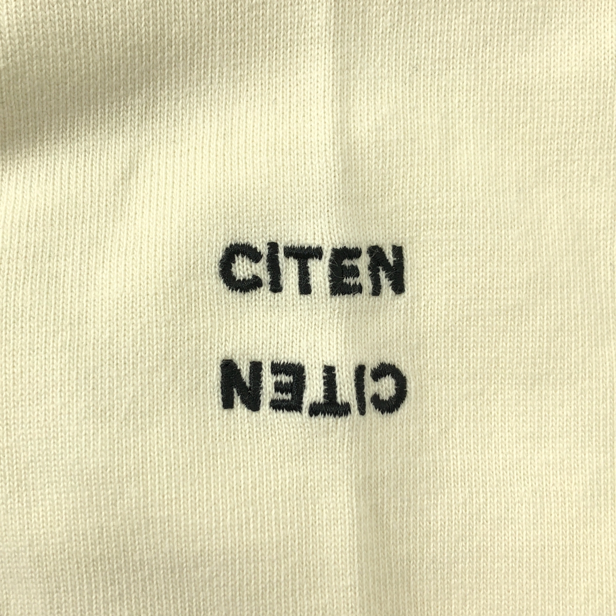 その他 CITEN / シテン コットン ワンポイントロゴ オーバー カットソー