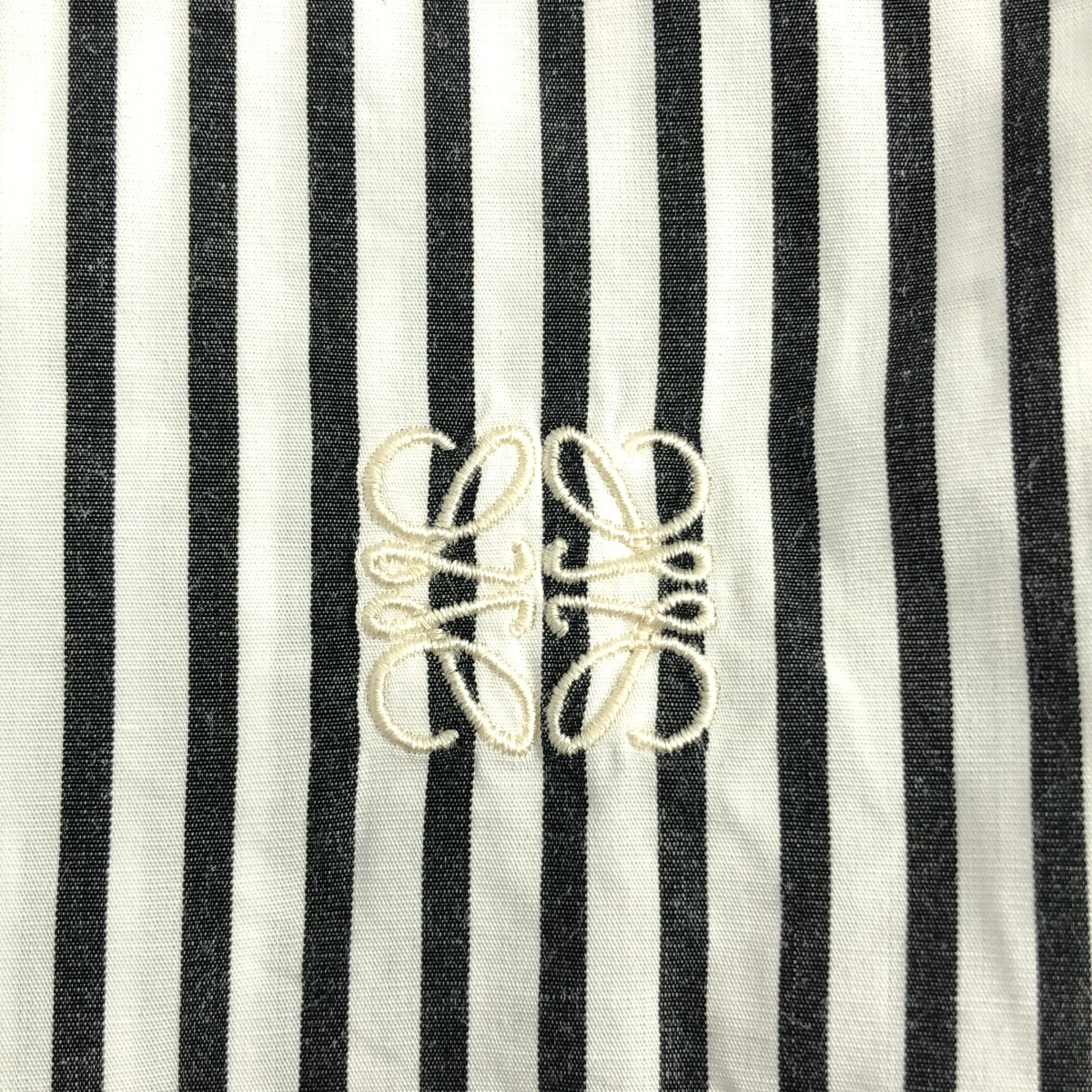 LOEWE / ロエベ ストライプ アナグラム ワンポイントロゴ ドレス シャツ