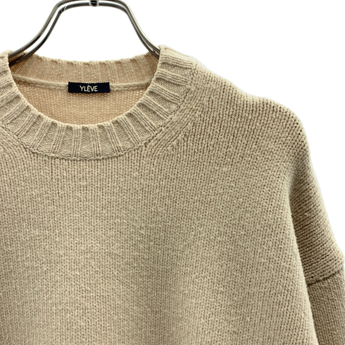 YLEVE / イレーヴ ウール クルーネック ニット セーター