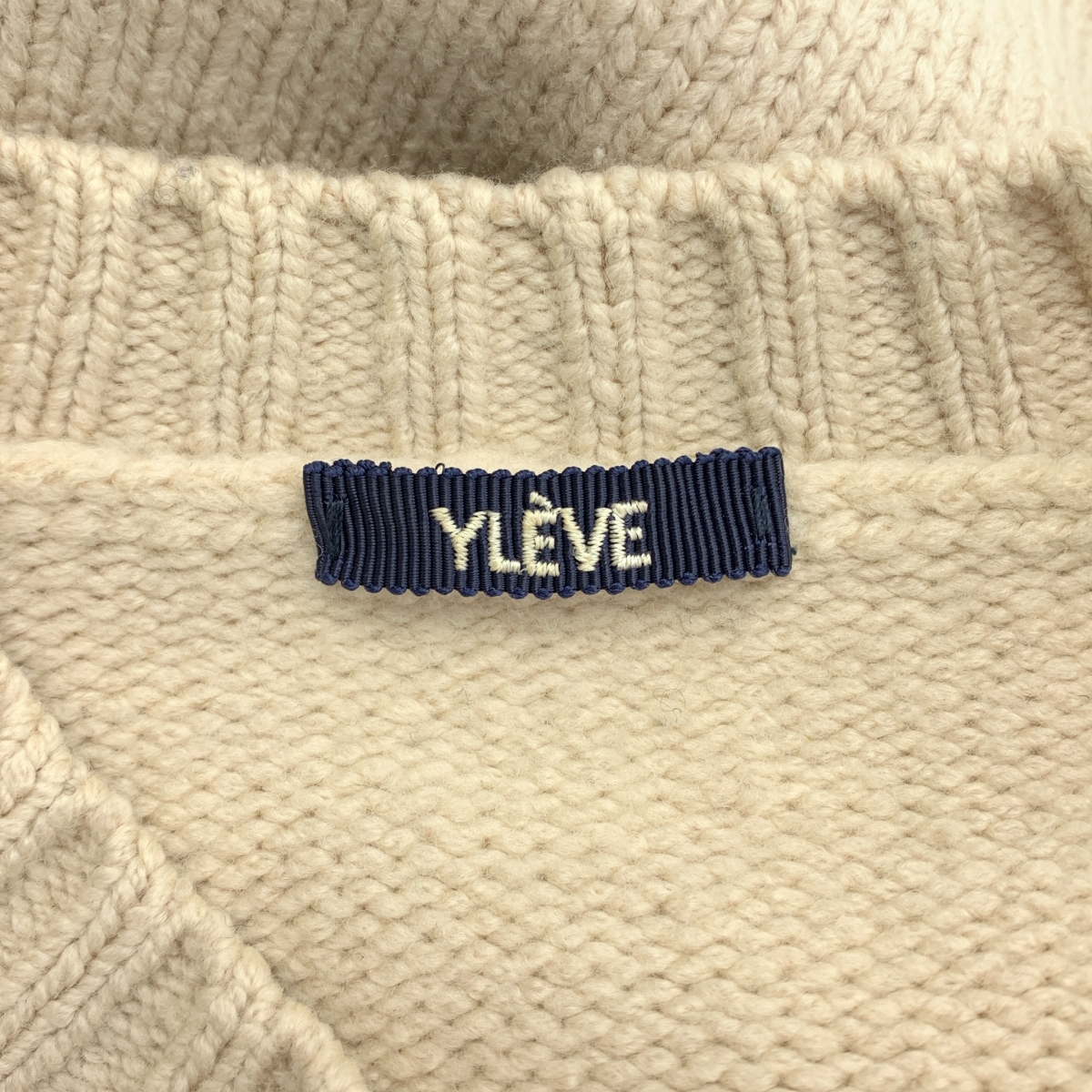 YLEVE / イレーヴ ウール クルーネック ニット セーター