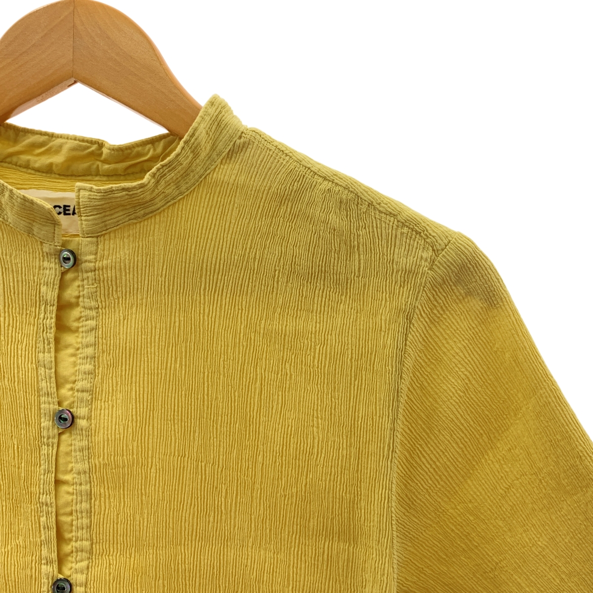 JoICEADDED / ジョイスアディッド コットン スタンドネック ロングカーディガン