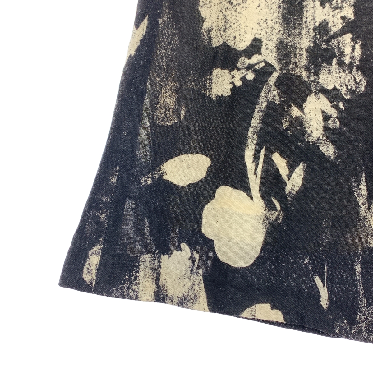 AKIRANAKA / アキラナカ ウール プリント フレア ワイド パンツ