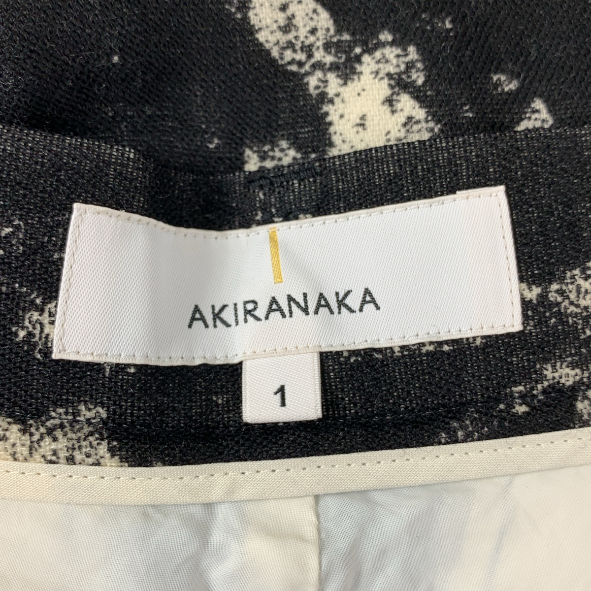 AKIRANAKA / アキラナカ ウール プリント フレア ワイド パンツ