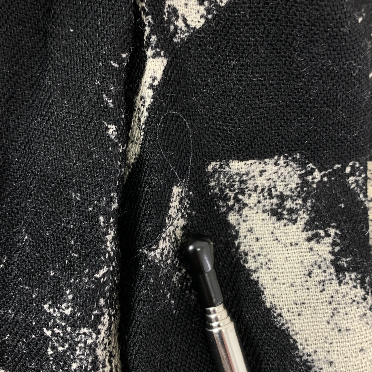 AKIRANAKA / アキラナカ ウール プリント フレア ワイド パンツ