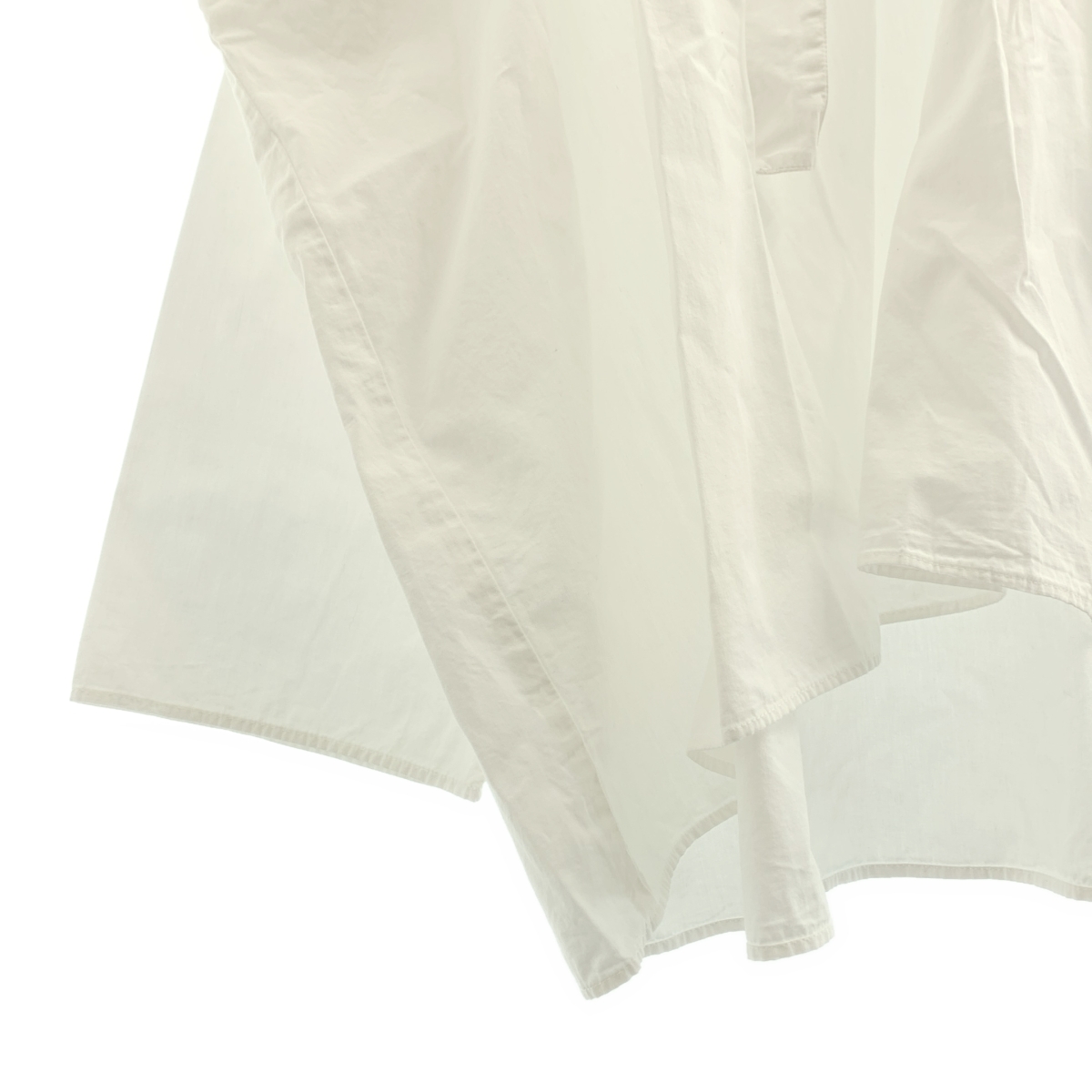 SEEALL / シーオール コットン オーバーサイズ タックブラウス