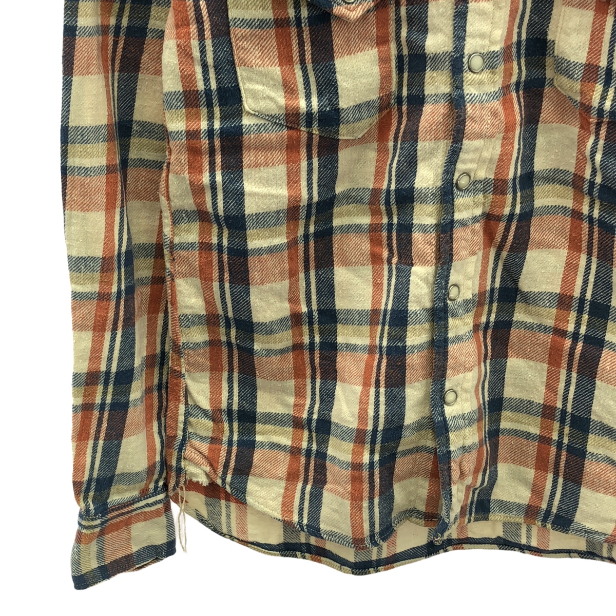 REMI RELIEF / レミレリーフ スタッズ フランネル ウエスタン シャツ