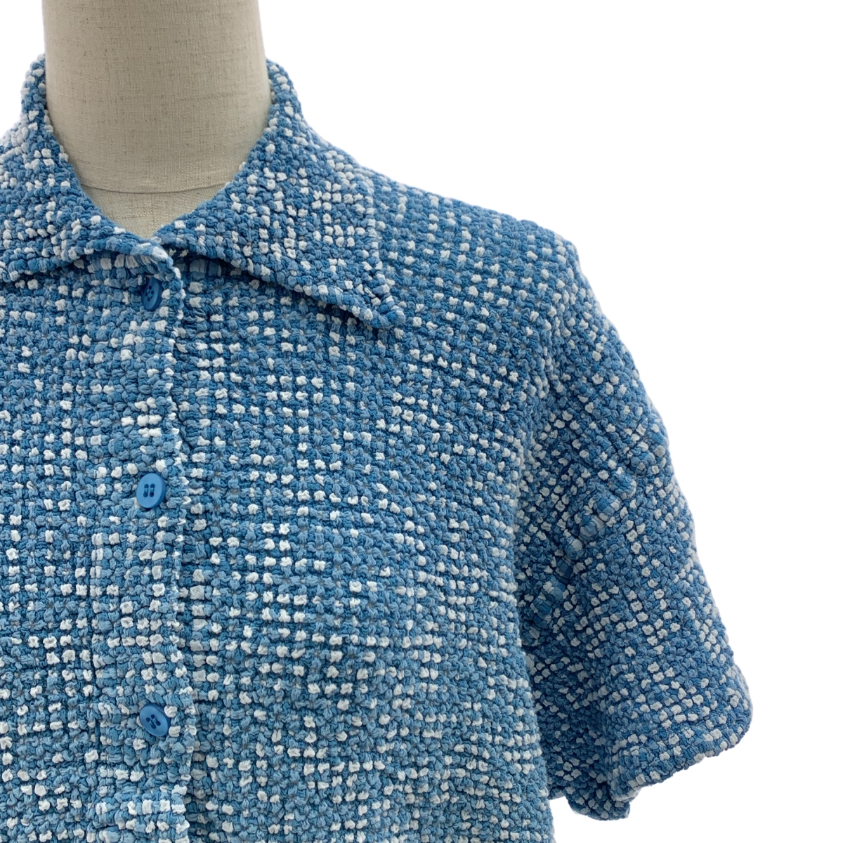 me ISSEY MIYAKE / ミーイッセイミヤケ GRADATION GINGHAM CHECK CAULIFLOWER グラデーション ギンガムチェック カリフラワー シャツ