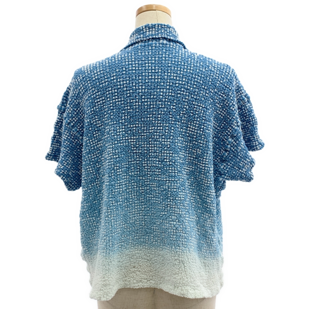 me ISSEY MIYAKE / ミーイッセイミヤケ GRADATION GINGHAM CHECK CAULIFLOWER グラデーション ギンガムチェック カリフラワー シャツ