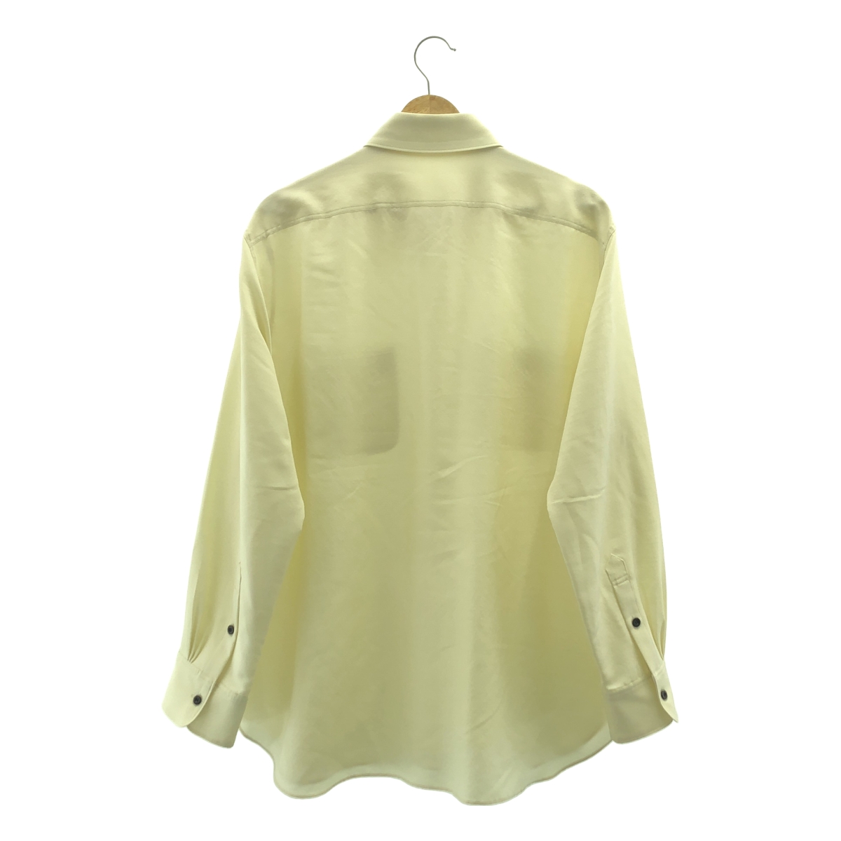 IRENISA / イレニサ Chest Pocket Shirt ウール シルク ロングスリーブシャツ