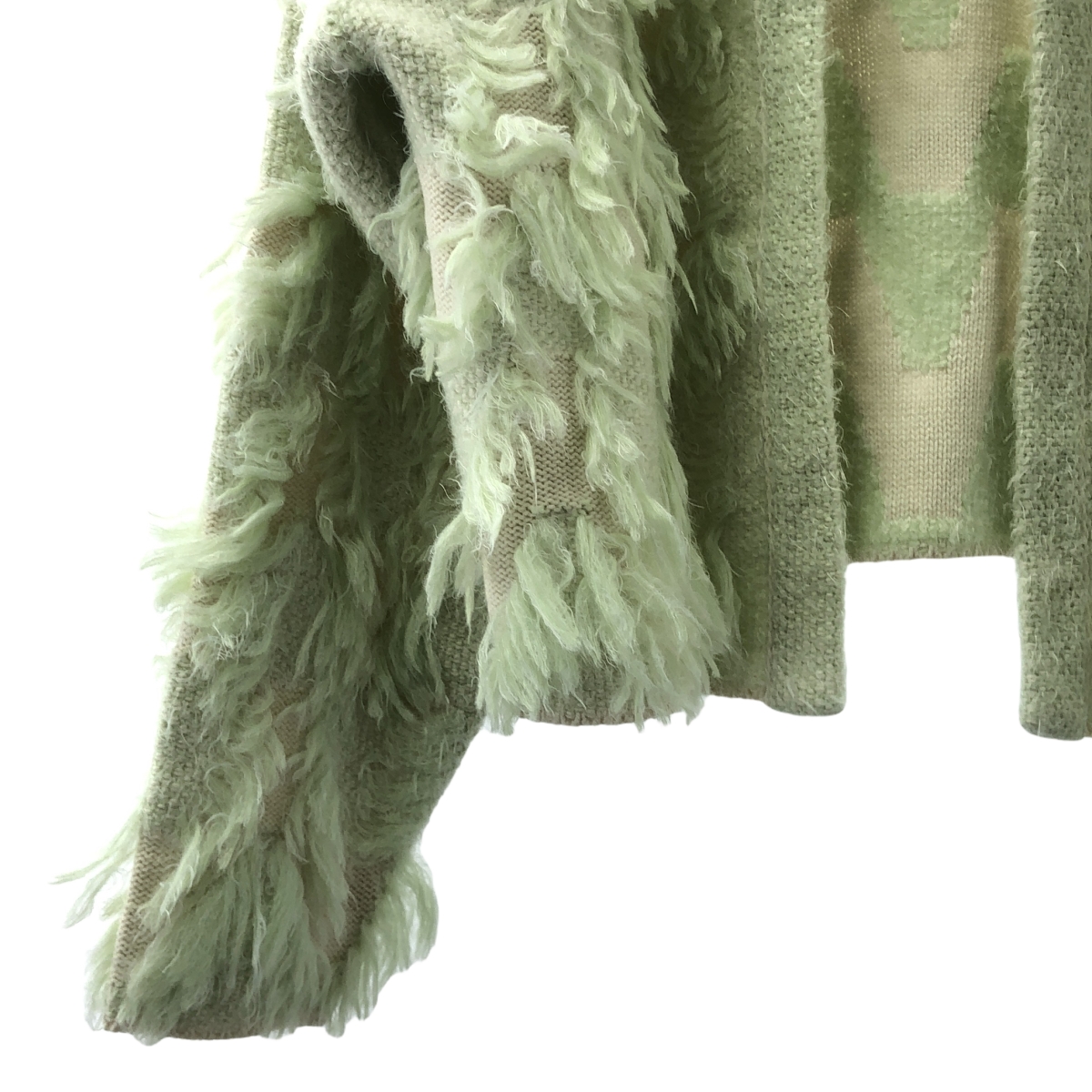 6(ROKU) / ロク フリンジ ジャカード カーディガン