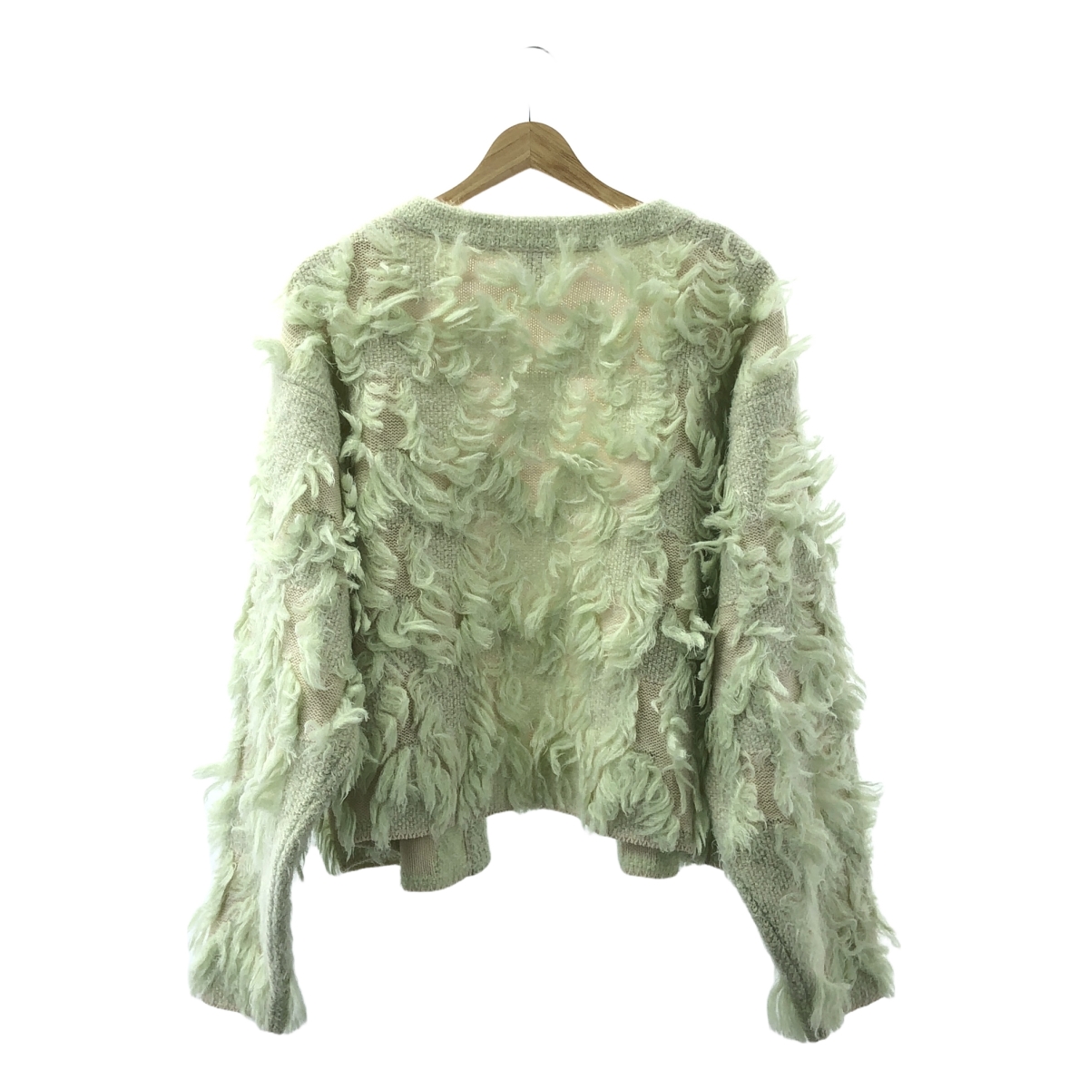 6(ROKU) / ロク フリンジ ジャカード カーディガン