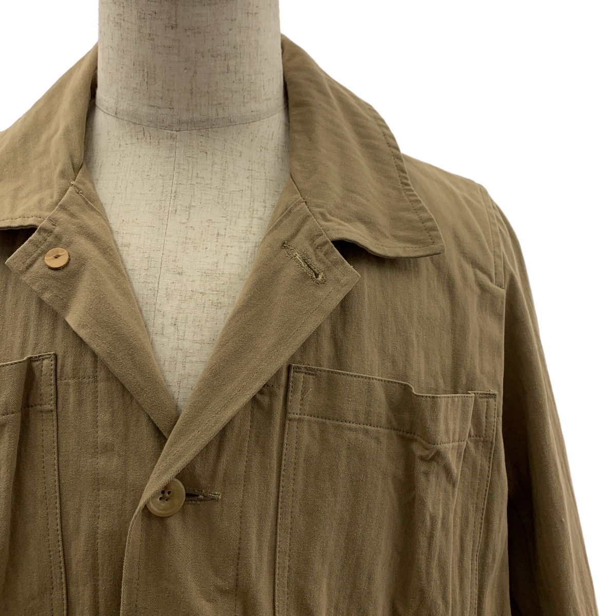 Paul Harnden / ポールハーデン Warehouse Coat / ヘリンボーンツイル オーバーシルエット ウェアハウスコート