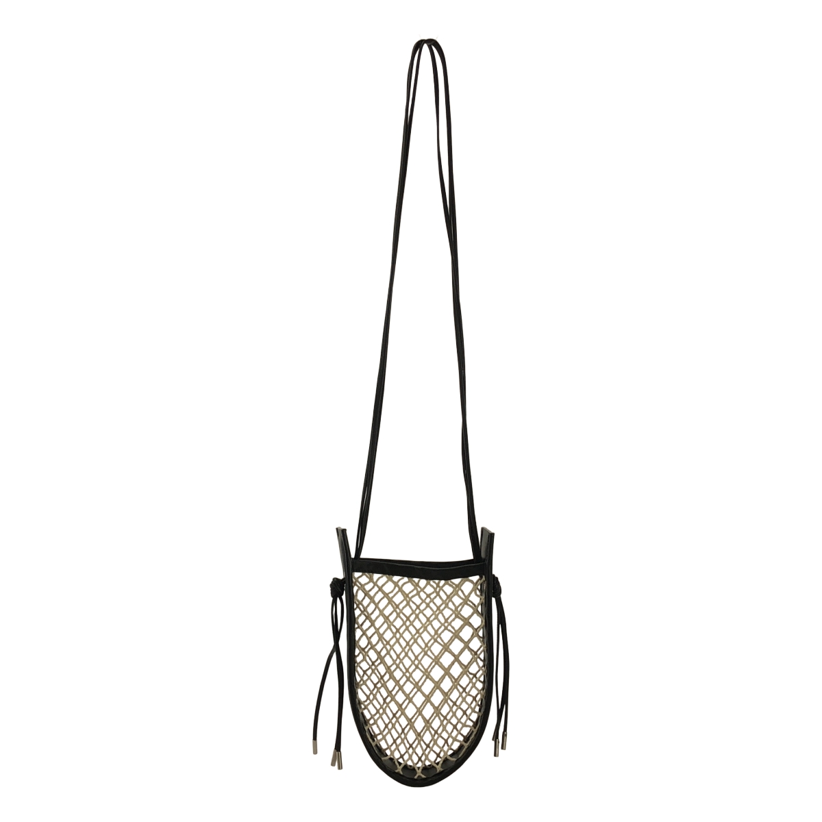 IHNN / イン ID-BAG01 / 3 STRAP MARI BAG / レザー切替 メッシュ ハンドバッグ